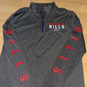 NFL Buffalo Bills Gray and Blue Pullover